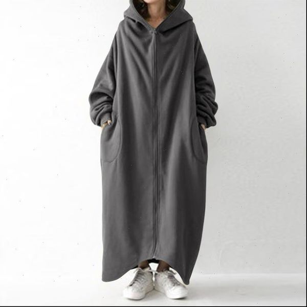 2021 winter fleece outwear autumn hooded long coat women zipper hoodies long sleeve jackets sweatshirt robe oversized, Black;brown
2021 winter fleece outwear autumn hooded long coat women zipper hoodies long sleeve jackets sweatshirt robe oversized, Black;brown