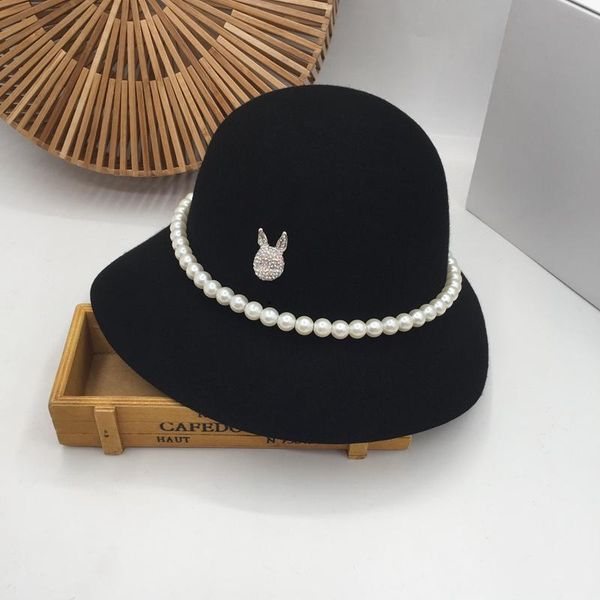 wide brim hats han edition style wool fisherman hat pearl socialite small sweet wind restoring ancient ways british female japanese tide b, Blue;gray
wide brim hats han edition style wool fisherman hat pearl socialite small sweet wind restoring ancient ways british female japanese tide b, Blue;gray