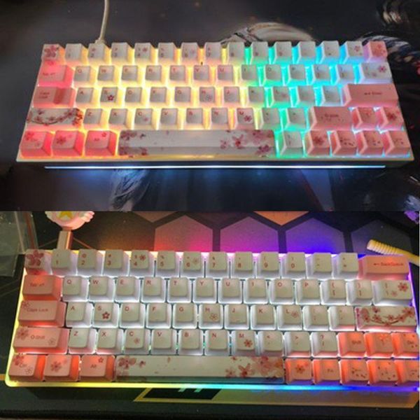 73 keys oem pbt keycaps full set mechanical keyboard keycaps pbt dye-sublimation cherry blossom korean japanese
73 keys oem pbt keycaps full set mechanical keyboard keycaps pbt dye-sublimation cherry blossom korean japanese