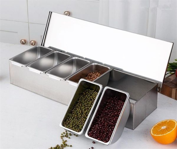 storage bottles & jars 304 stainless steel seasoning box el restaurant chef with lid household tank1
storage bottles & jars 304 stainless steel seasoning box el restaurant chef with lid household tank1