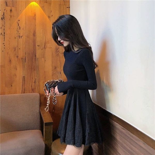 new spring 2021 female short around her neck fine dress sweater knitted y242 cbco, Black;gray
new spring 2021 female short around her neck fine dress sweater knitted y242 cbco, Black;gray