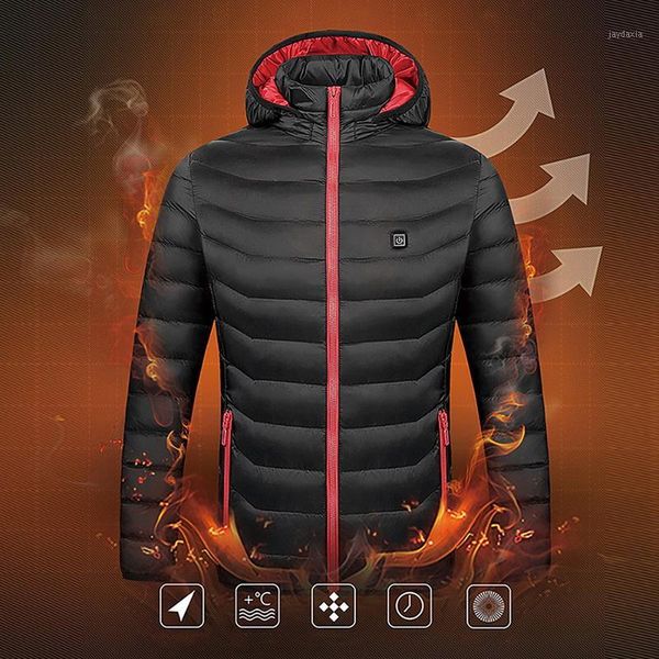 men new winter warm usb infrared heating winter jacket men smart thermostat pure color hooded heated parkas warm jacket1, Black
men new winter warm usb infrared heating winter jacket men smart thermostat pure color hooded heated parkas warm jacket1, Black