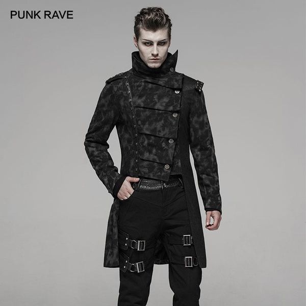 punk rave men punk handsome uniforms fall winter coat fashion irregular retro print personality jacket male long windbreaker men, Tan;black
punk rave men punk handsome uniforms fall winter coat fashion irregular retro print personality jacket male long windbreaker men, Tan;black