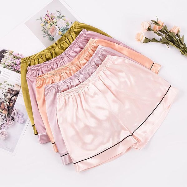 pyjama bottoms shorts women's summer silk thin loose and plus-sized home pants casual large size can wear single pants1, Black;brown
pyjama bottoms shorts women's summer silk thin loose and plus-sized home pants casual large size can wear single pants1, Black;brown