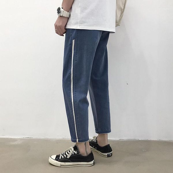 2020 spring and summer new youth popular korean version of ins solid color hole loose jeans fashion casual nine points pants1, Blue
2020 spring and summer new youth popular korean version of ins solid color hole loose jeans fashion casual nine points pants1, Blue
