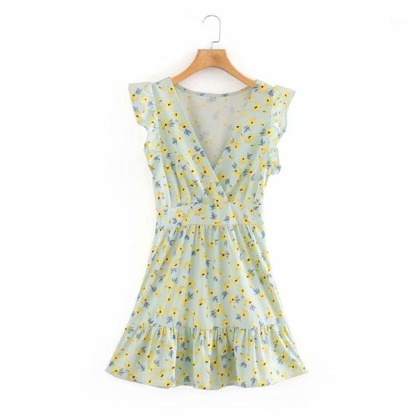 new 2020 women fashion v neck floral print zipper mini dress female butterfly sleeve ruffles vestidos chic casual dresses ds38831, Black;gray
new 2020 women fashion v neck floral print zipper mini dress female butterfly sleeve ruffles vestidos chic casual dresses ds38831, Black;gray