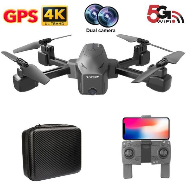 

s176 drone 4k gps hd dual camera 5g fpv image optical flow follow me helicopter altitude hold rc quadcopter mini dron vs sg9071