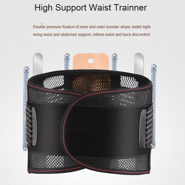 waist support breathable self-heating belt straps steel bonded spring trainer faja sports body shaper workout fitness lumbar support1, Black;gray
waist support breathable self-heating belt straps steel bonded spring trainer faja sports body shaper workout fitness lumbar support1, Black;gray