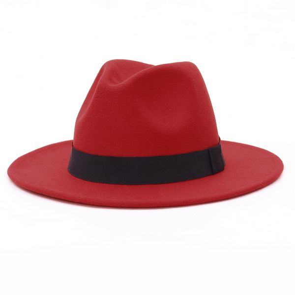 gemvie new wide brim white fedora hat for women wool felt hats for men fall winter panama gamble jazz cap striped black band 201028, Blue;gray
gemvie new wide brim white fedora hat for women wool felt hats for men fall winter panama gamble jazz cap striped black band 201028, Blue;gray