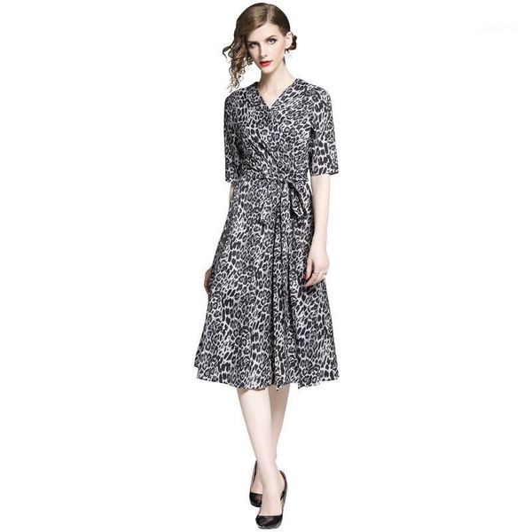 woman ladies v-neck leopard dresses runway belt slim party casual cute cocktail office work wear dress lady vestidos1, White
woman ladies v-neck leopard dresses runway belt slim party casual cute cocktail office work wear dress lady vestidos1, White