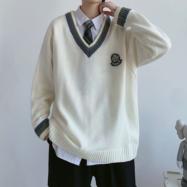 2021 new privathinker men's casual sweater oversize jk knitted v-neck pullover winter woman thicken warm college pullovers 48b6, White;black
2021 new privathinker men's casual sweater oversize jk knitted v-neck pullover winter woman thicken warm college pullovers 48b6, White;black