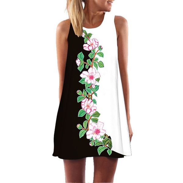 2021 women new fashion floral print casual chiffon a-line dress elegant short summer dress chiffon boho beach dresses above knee, Black;gray
2021 women new fashion floral print casual chiffon a-line dress elegant short summer dress chiffon boho beach dresses above knee, Black;gray