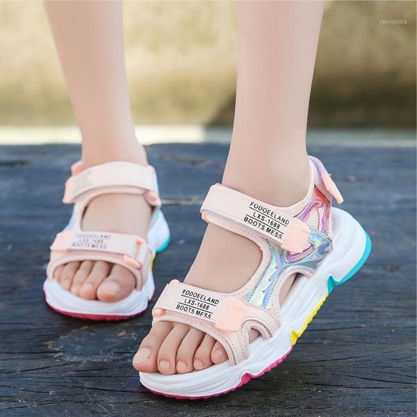 girl's casual sandals summer glitter leather mesh shoes kids' open toe beach shoes teenagers students school flat sandalias27-381, Black;red
girl's casual sandals summer glitter leather mesh shoes kids' open toe beach shoes teenagers students school flat sandalias27-381, Black;red