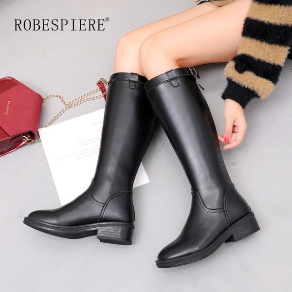 robespiere женщины black winter boots натуральная кожа теплый плюшевые обувь девушки пряжка круглый toe низкий каблук колено высокие сапоги
robespiere женщины black winter boots натуральная кожа теплый плюшевые обувь девушки пряжка круглый toe низкий каблук колено высокие сапоги