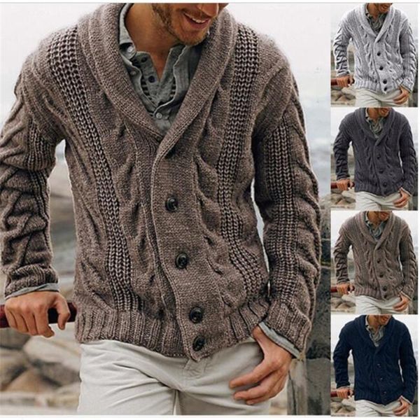 men's sweaters autumn winter men lapel pure color twist single-breasted long sleeve kniting cardigan harajuku vintage casual slim sweat, White;black
men's sweaters autumn winter men lapel pure color twist single-breasted long sleeve kniting cardigan harajuku vintage casual slim sweat, White;black
