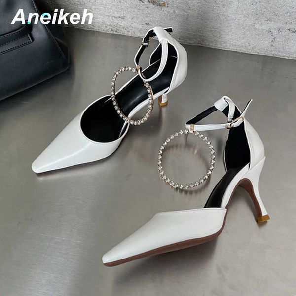 famous brand designer new ladies spring/autumn pu women thin heels pointed toe pumps rome metal decoration ankle strap polka dot party buckl, Black
famous brand designer new ladies spring/autumn pu women thin heels pointed toe pumps rome metal decoration ankle strap polka dot party buckl, Black