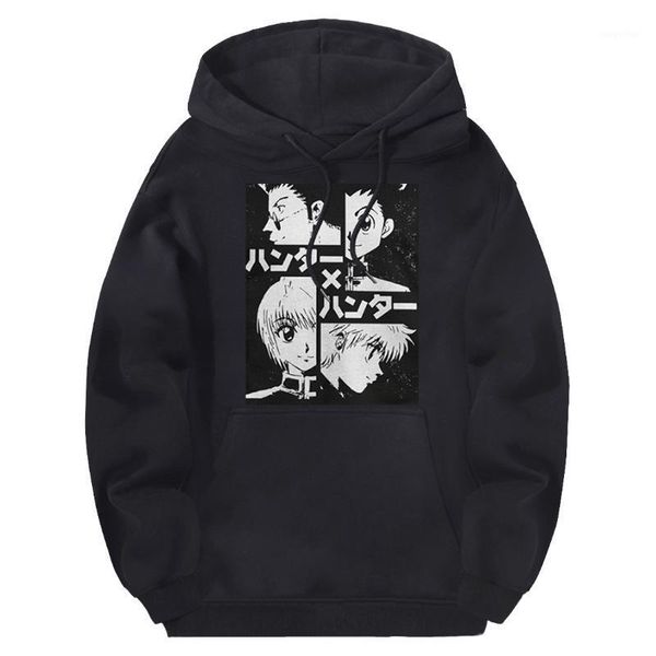 man's sweatshirts hunterxhunter hooded hipster hip hop 2020 new arrival tracksuits streetwear fall winter solid hoodies homme1, Black
man's sweatshirts hunterxhunter hooded hipster hip hop 2020 new arrival tracksuits streetwear fall winter solid hoodies homme1, Black