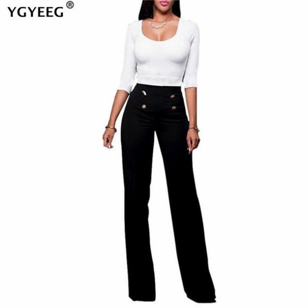 ygyeeg spring autumn female solid wide leg pants women full length ladies casual straight button zipper clothes, Black;white
ygyeeg spring autumn female solid wide leg pants women full length ladies casual straight button zipper clothes, Black;white