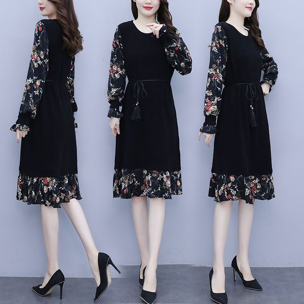 womens plus size loosely floral shreds long sleeves 2021 winter skinny dressed casual zfgz, Black;gray 
womens plus size loosely floral shreds long sleeves 2021 winter skinny dressed casual zfgz, Black;gray