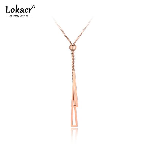 chains lokaer trendy double triangle stainless steel women box chain necklace jewelry rose gold adjustable choker necklaces n19049, Silver
chains lokaer trendy double triangle stainless steel women box chain necklace jewelry rose gold adjustable choker necklaces n19049, Silver