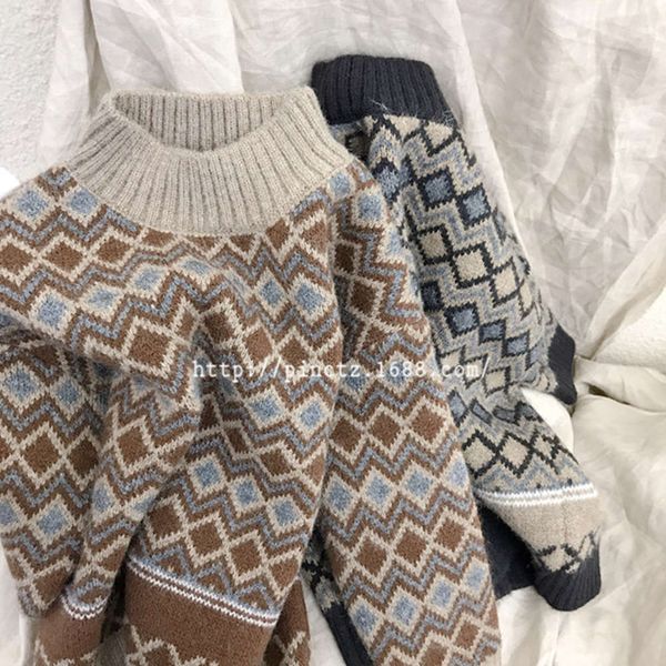 check clothing collar winter new korean diamond bottomed children's sweater pullover hnez, Blue
check clothing collar winter new korean diamond bottomed children's sweater pullover hnez, Blue