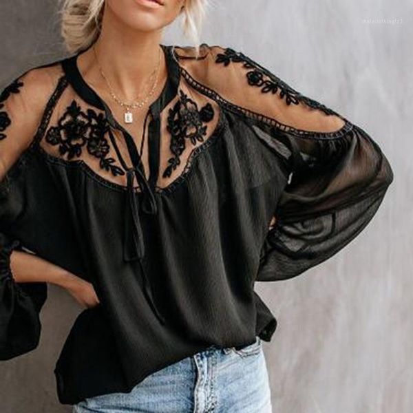 women's blouses & shirts 2021 ladies see-through lace sheer long bell sleeve button v neck bikini cover ups women shirt blouse1, White
women's blouses & shirts 2021 ladies see-through lace sheer long bell sleeve button v neck bikini cover ups women shirt blouse1, White