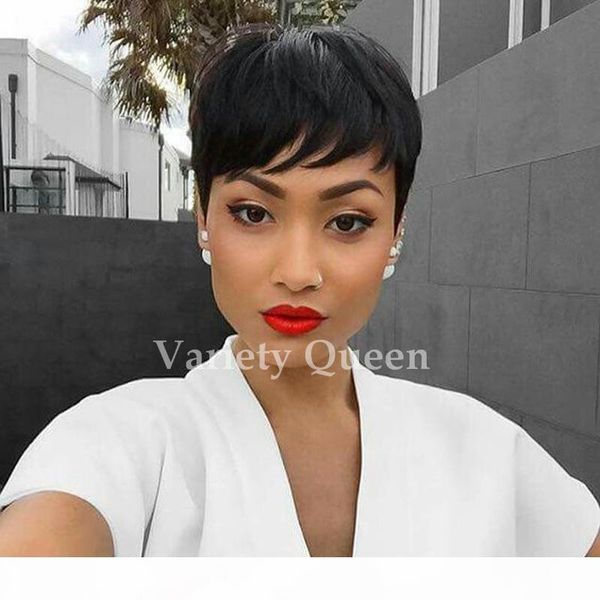 100% human real hair wig natural soft short pixie cut real hair lace wig no synthetic hair ing, Black;brown
100% human real hair wig natural soft short pixie cut real hair lace wig no synthetic hair ing, Black;brown