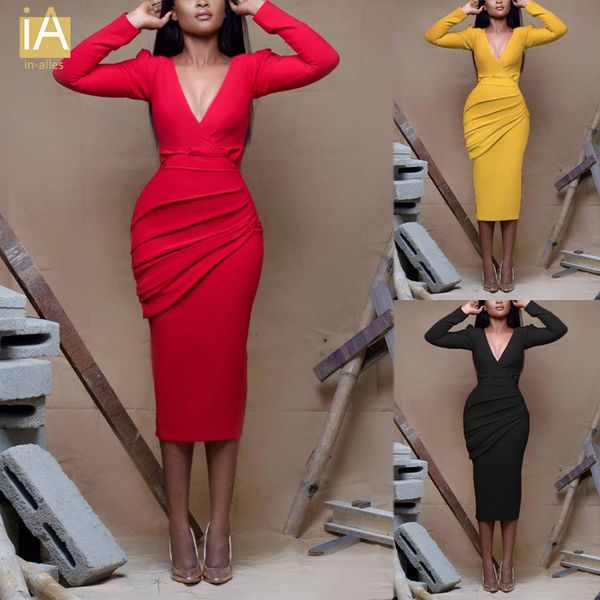 winter casual solid color длинные рукава элегантный офис леди платье sexy глубокий v шеи bodycon pencil бальные платья женщин платья осень, Black;gray
winter casual solid color длинные рукава элегантный офис леди платье sexy глубокий v шеи bodycon pencil бальные платья женщин платья осень, Black;gray