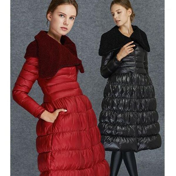 fashion new 2019 winter jacket women large turn-down collar thick warm long white duck down parkas female jacket1, Black
fashion new 2019 winter jacket women large turn-down collar thick warm long white duck down parkas female jacket1, Black