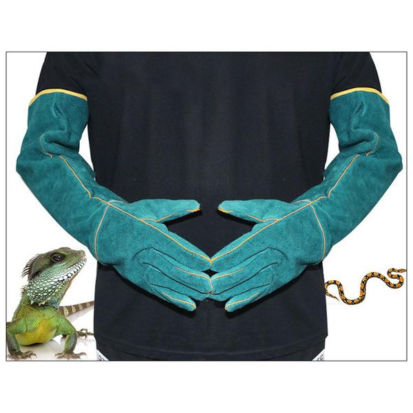 1 pair protective leather reptile handling gloves extra long bite proof wild animal glove
1 pair protective leather reptile handling gloves extra long bite proof wild animal glove