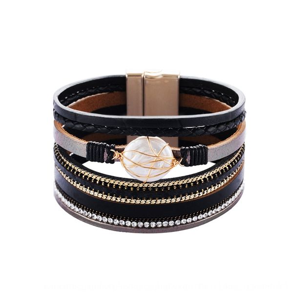 hx creative multi-layer woven natural baroque women's leather pu magnetbracelet bracelet braceletbracelet hx creative multi-layer woven, Golden;silver
hx creative multi-layer woven natural baroque women's leather pu magnetbracelet bracelet braceletbracelet hx creative multi-layer woven, Golden;silver
