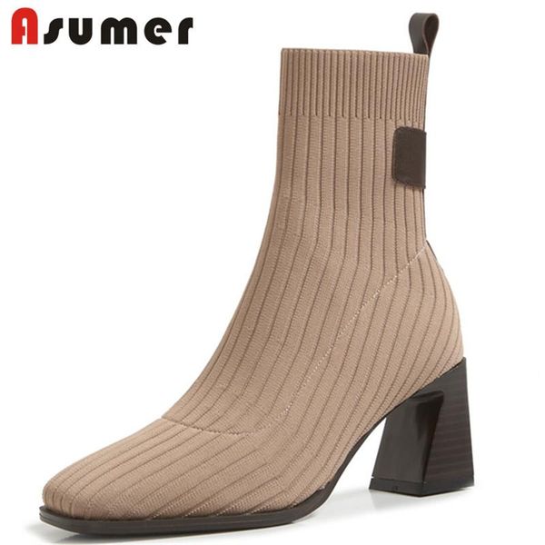 boots asumer 2021 stretch sock woman high heel casual party shoes square toe autumn winter ankle black
boots asumer 2021 stretch sock woman high heel casual party shoes square toe autumn winter ankle black