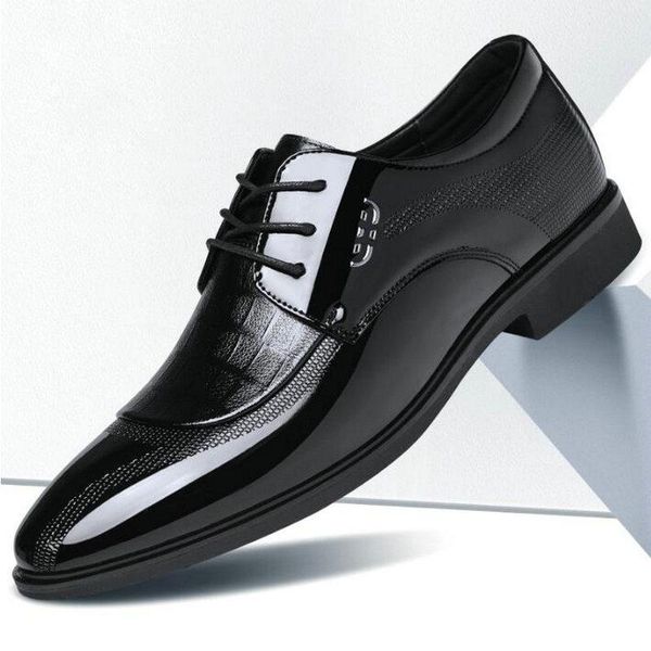 mens pointed toe dress shoes classic derbies new italian oxford shoes for men luxury mens patent leather wedding a53-09, Black
mens pointed toe dress shoes classic derbies new italian oxford shoes for men luxury mens patent leather wedding a53-09, Black