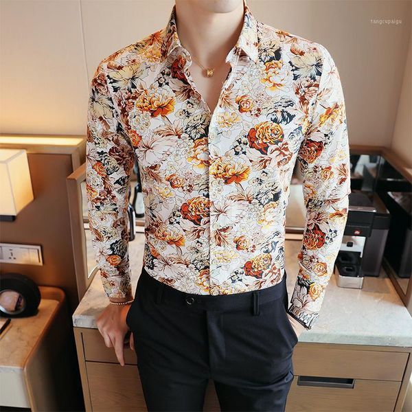 men fashion hawaiian 2021 spring printed casual floral shirt / men casual long sleeve button flower holiday blouses size 5xl1, White;black
men fashion hawaiian 2021 spring printed casual floral shirt / men casual long sleeve button flower holiday blouses size 5xl1, White;black