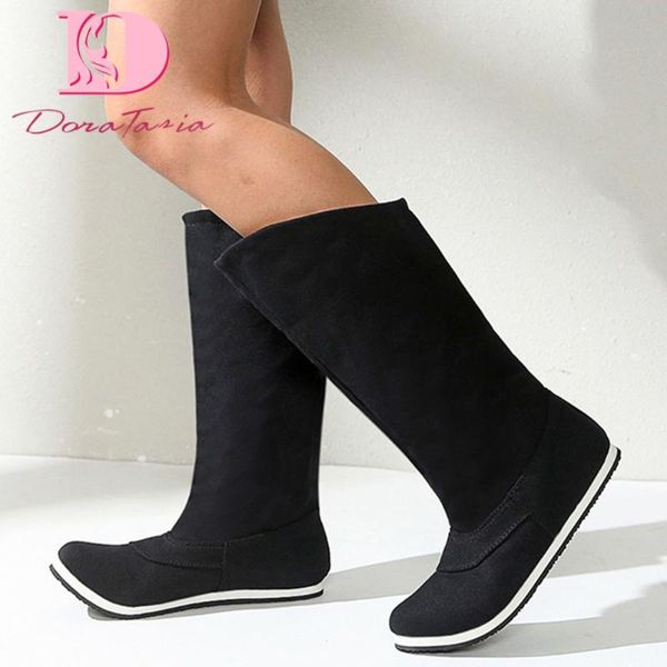 doratasia 2020 big size 44 classic flat with autumn winter women shoes slip on mid-calf boots, Black
doratasia 2020 big size 44 classic flat with autumn winter women shoes slip on mid-calf boots, Black