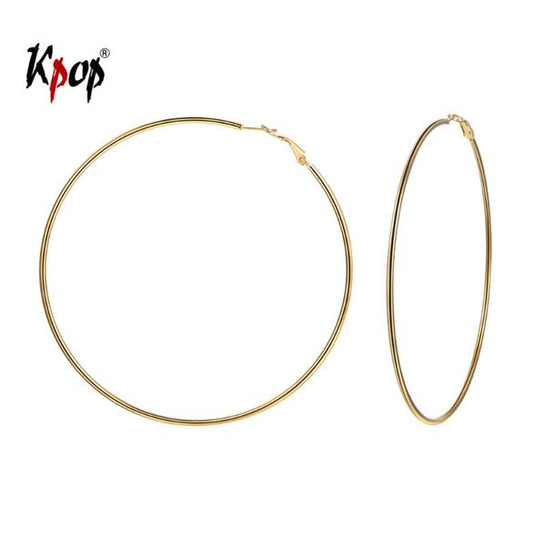 hoop & huggie kpop big earrings punk jewelry stainless steel gold color minimalist round circle wire for women 100mm e3359, Golden;silver
hoop & huggie kpop big earrings punk jewelry stainless steel gold color minimalist round circle wire for women 100mm e3359, Golden;silver