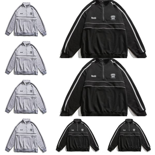 8evnc 2020 stand collar coat men's and leisure trend half pullover loose pulloverzipper pulloverpullover print autumn youth student s, Black
8evnc 2020 stand collar coat men's and leisure trend half pullover loose pulloverzipper pulloverpullover print autumn youth student s, Black