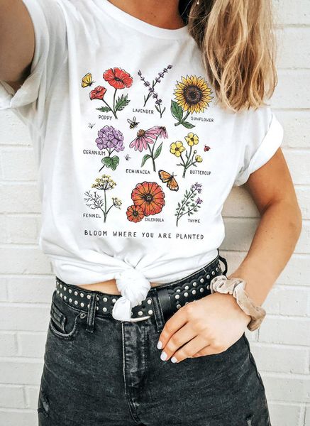 bloom where you are planted women t shirt summer sunflower flower t shirt graphic tee hipsters grunge top, White
bloom where you are planted women t shirt summer sunflower flower t shirt graphic tee hipsters grunge top, White