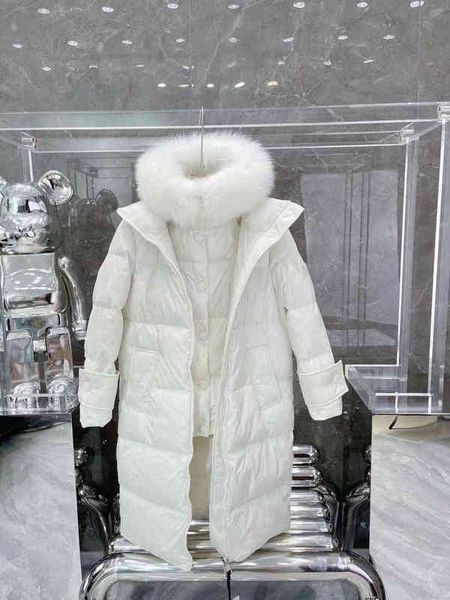french designer monler white fluffy plush collar down jacket ladies goose buttocks long trench coat men parker soft prad outdoor thick top, Black
french designer monler white fluffy plush collar down jacket ladies goose buttocks long trench coat men parker soft prad outdoor thick top, Black