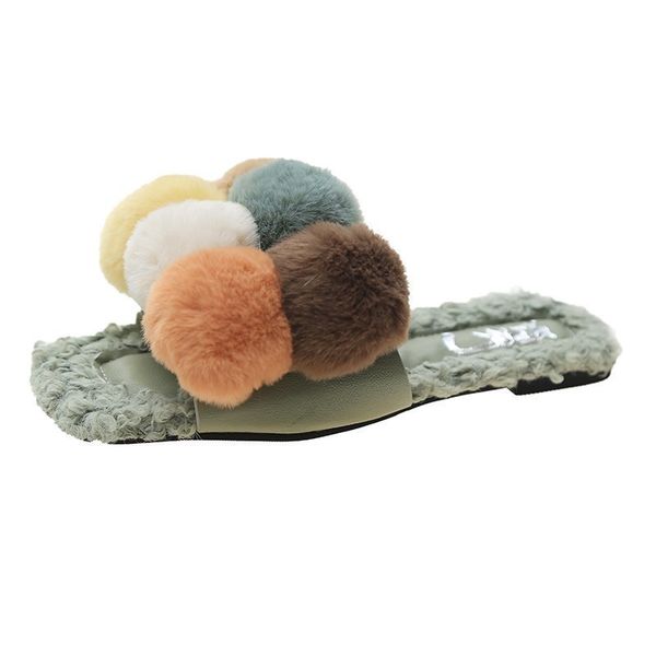 2021 the new beautiful fur ball at home flat slippers for the women fashion mix teddy color slides woman comfortable soft bottom shoes 68yk, Black
2021 the new beautiful fur ball at home flat slippers for the women fashion mix teddy color slides woman comfortable soft bottom shoes 68yk, Black