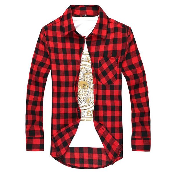 men's casual shirts men plaid shirt 2021 korean classic checkered long sleeve camisa masculina slim fit clothing red black, White;black
men's casual shirts men plaid shirt 2021 korean classic checkered long sleeve camisa masculina slim fit clothing red black, White;black