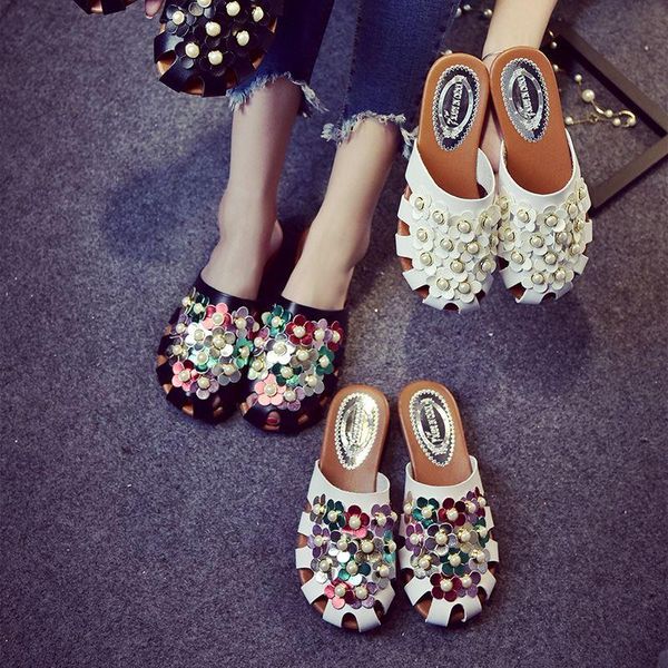 2021 new summer women slippers girls sweet pearl flower hollow slippers fashion vacations beach flip-flops roman sandals 36-40, Black
2021 new summer women slippers girls sweet pearl flower hollow slippers fashion vacations beach flip-flops roman sandals 36-40, Black