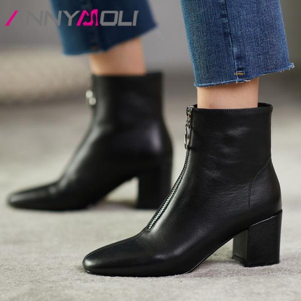 annymoli real lather high heel ankle boots women shoes round toe chunky heels zipper short boots ladies autumn winter black 40
annymoli real lather high heel ankle boots women shoes round toe chunky heels zipper short boots ladies autumn winter black 40