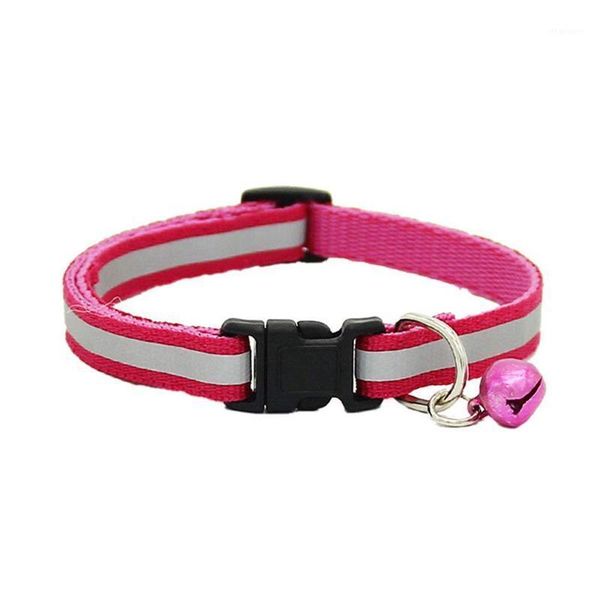 css adjustable reflective pet collar safety release buckle with bell for cat dog (pink)1
css adjustable reflective pet collar safety release buckle with bell for cat dog (pink)1