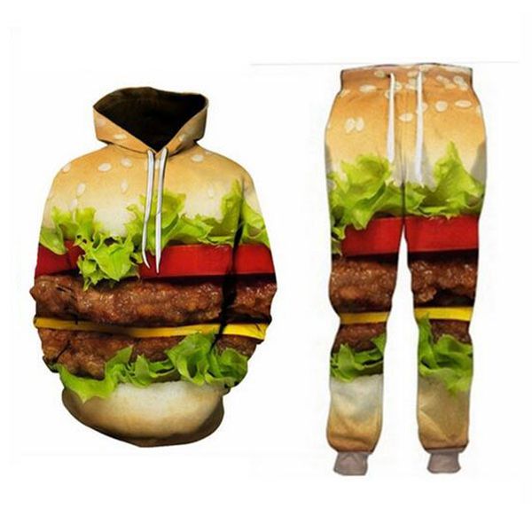 new fashion burger food 3d all over print tracksuits sweatshirts+joggers pants suit women men ab88, Gray
new fashion burger food 3d all over print tracksuits sweatshirts+joggers pants suit women men ab88, Gray