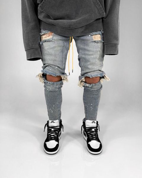 men's jeans men pants skinny bodycon denim ripped distressed holes hip hop streetwear pencil trousers vintage cut out fashion, Blue
men's jeans men pants skinny bodycon denim ripped distressed holes hip hop streetwear pencil trousers vintage cut out fashion, Blue