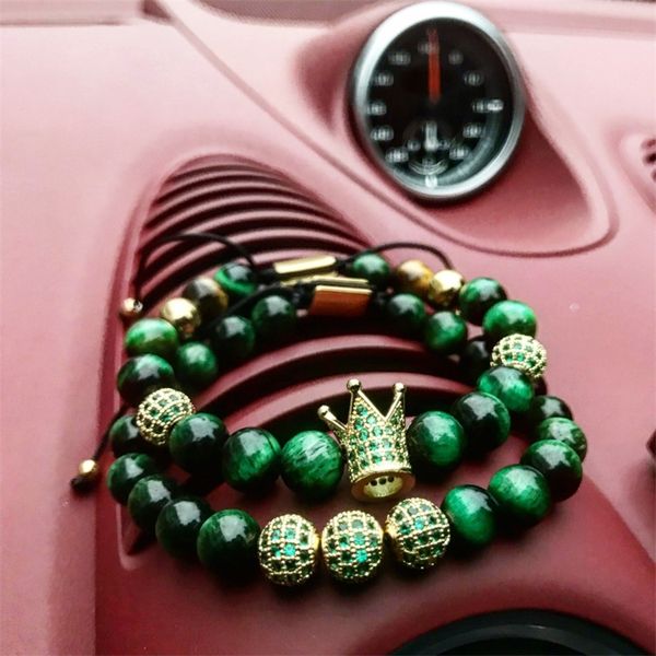 mcllroy luxury charm bracelet men women crown ball pave setting zircon beads braided bracelet bangle jewelry gift erkek bileklik y200730, Black
mcllroy luxury charm bracelet men women crown ball pave setting zircon beads braided bracelet bangle jewelry gift erkek bileklik y200730, Black