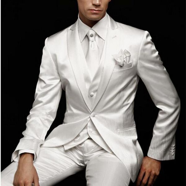 men's suits & blazers arrival custom made ivory bright men wedding groomsmen 2021 formal groom suit jacket+pants+vest, White;black
men's suits & blazers arrival custom made ivory bright men wedding groomsmen 2021 formal groom suit jacket+pants+vest, White;black