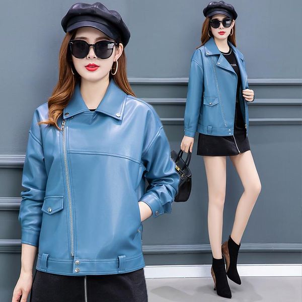 women's leather & faux ladies spring zipper pu jacket short small coat fashion mother autumn suit young and middle-aged women locomoti, Black
women's leather & faux ladies spring zipper pu jacket short small coat fashion mother autumn suit young and middle-aged women locomoti, Black