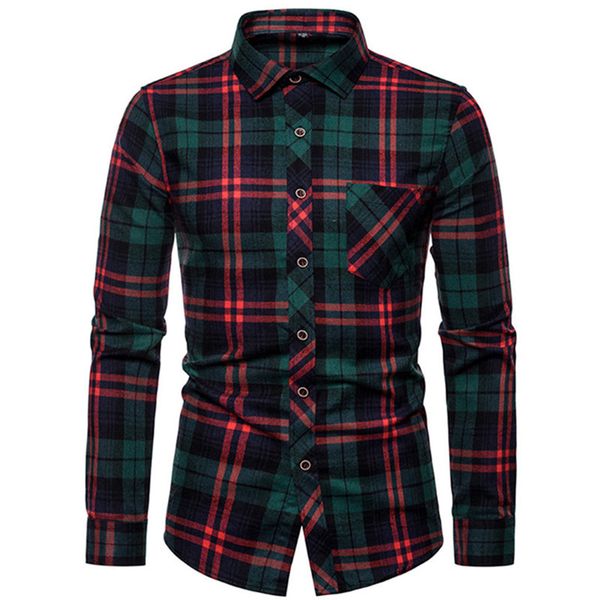 2020 fashion new men's casual boutique long sleeve plaid shirt / male business formal lapel slim blouses, White;black
2020 fashion new men's casual boutique long sleeve plaid shirt / male business formal lapel slim blouses, White;black
